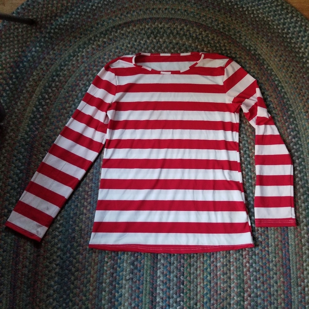 Where's Waldo costume shirt